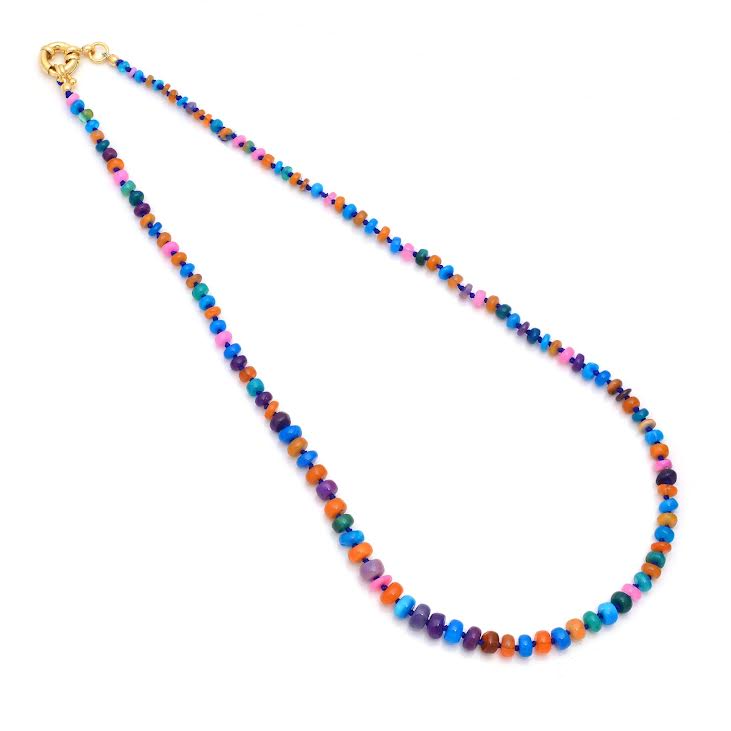 Opal Gemstone knot Necklace