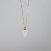 Rain drop shaped necklace in Moonstone on a delicate gold chain