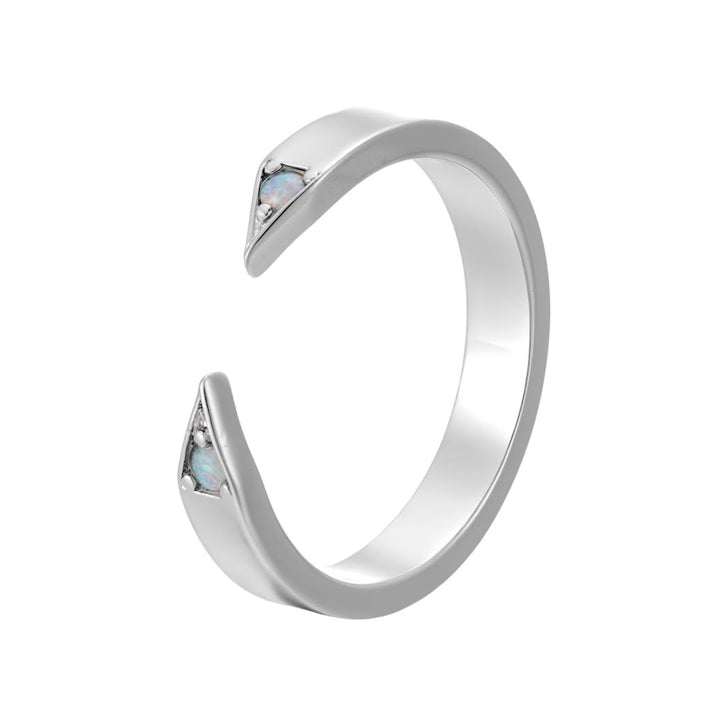 Opal Point Cuff Rings