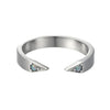 Opal Point Cuff Rings