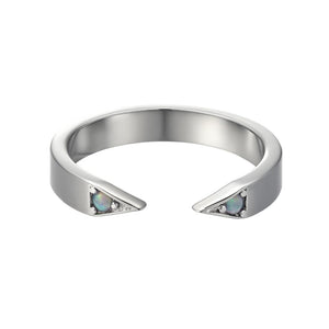 Opal Point Cuff Rings