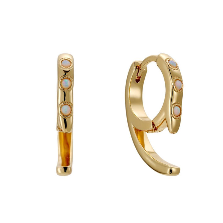 Opal Huggie Claw