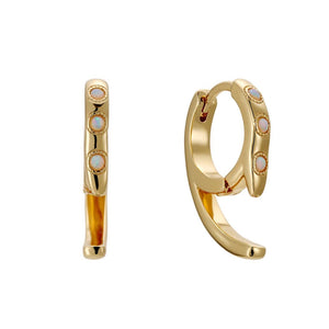 Opal Huggie Claw