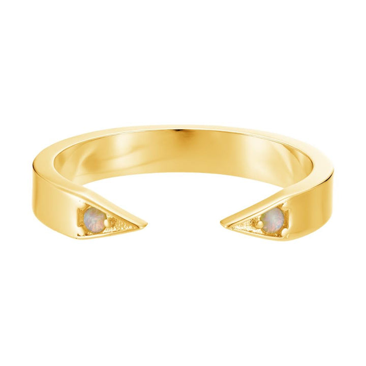 Opal Point Cuff Rings