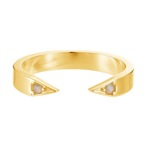 Opal Point Cuff Rings