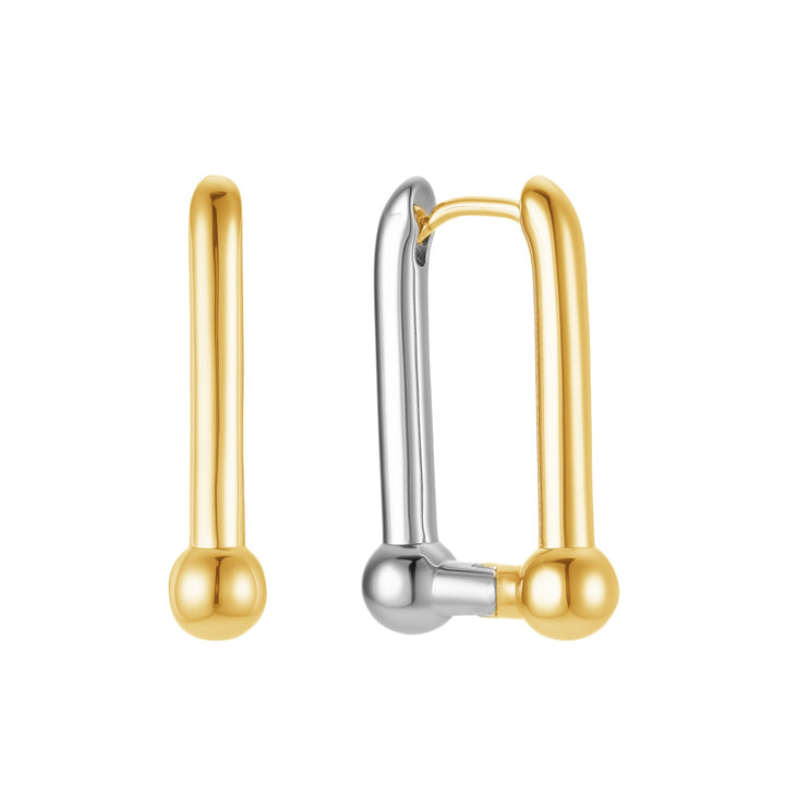 Barbell Mixed metal hoops