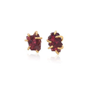 Raw Crystal Studs