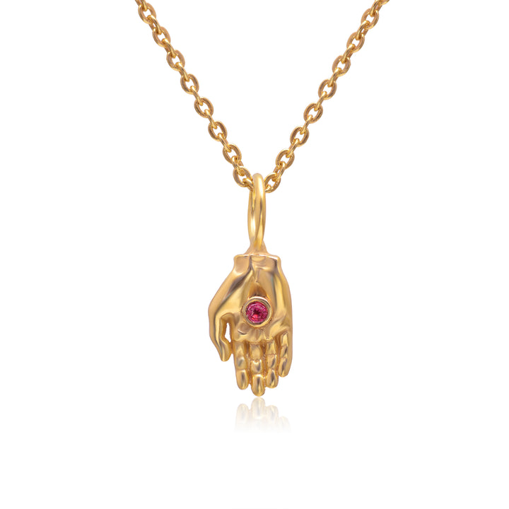 Gem Hamsa pendant