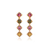 Linear drop earrings