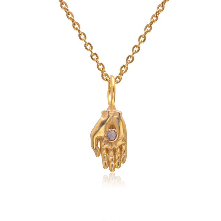 Gem Hamsa pendant