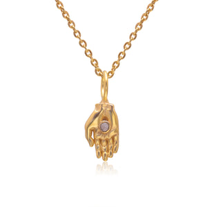 Gem Hamsa pendant