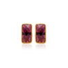 Garnet Rose Cut Studs