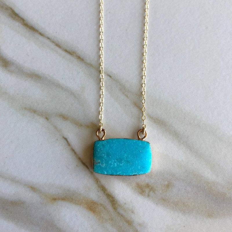 Turquoise Cushion Necklace