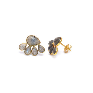 Peacock Gem Studs Studs Labradorite