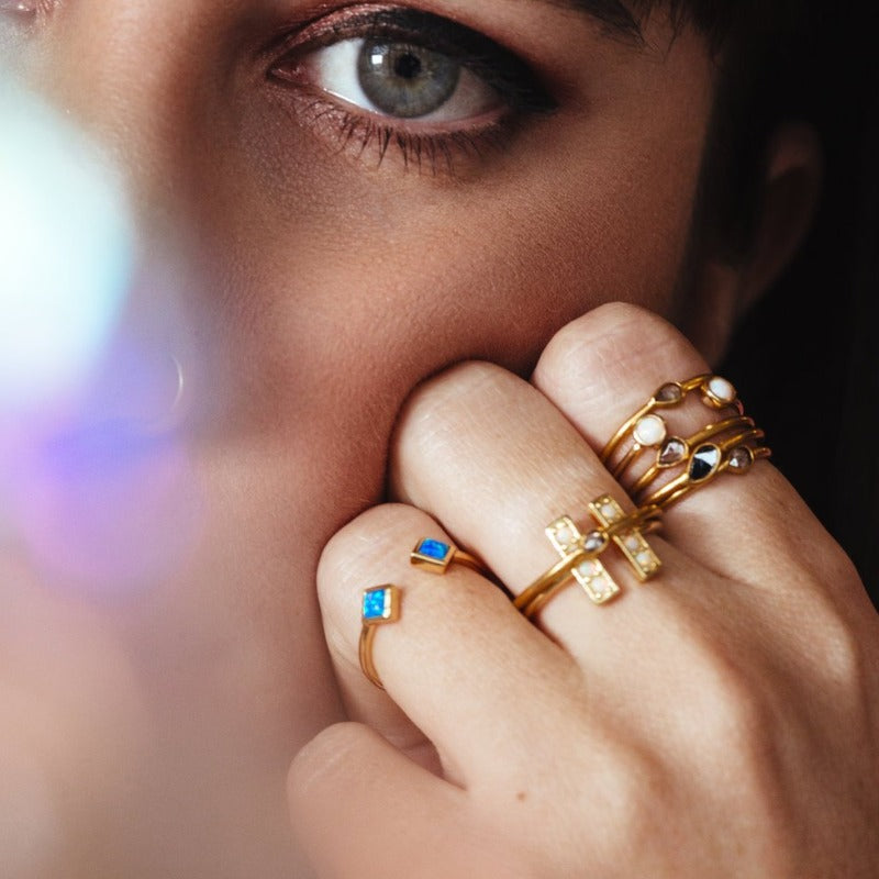 Opal Cuff Ring