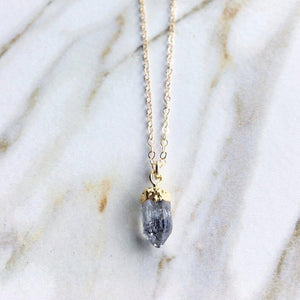 Raw Herkimer Diamond Necklace