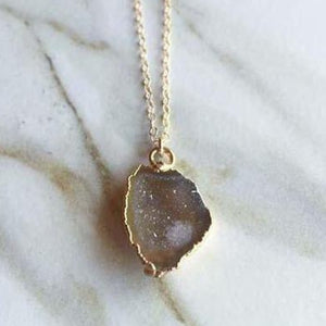 Geode Drop Necklace