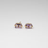 Emerald Point Studs in Amethyst