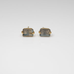 Emerald Point Studs in Labradorite