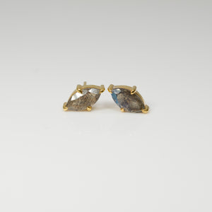 Marquise Point Studs in Labradorite
