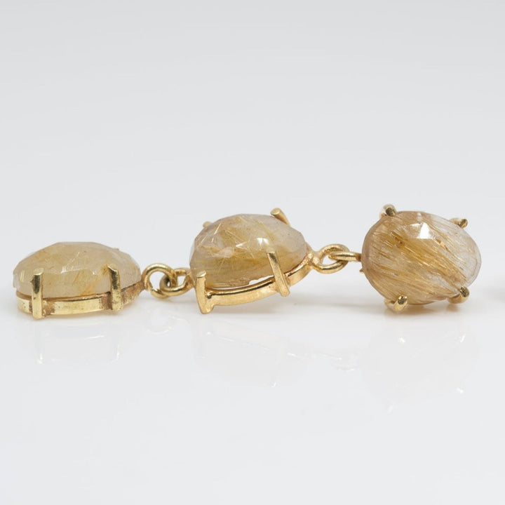 Rose Cut Rainfall Earrings