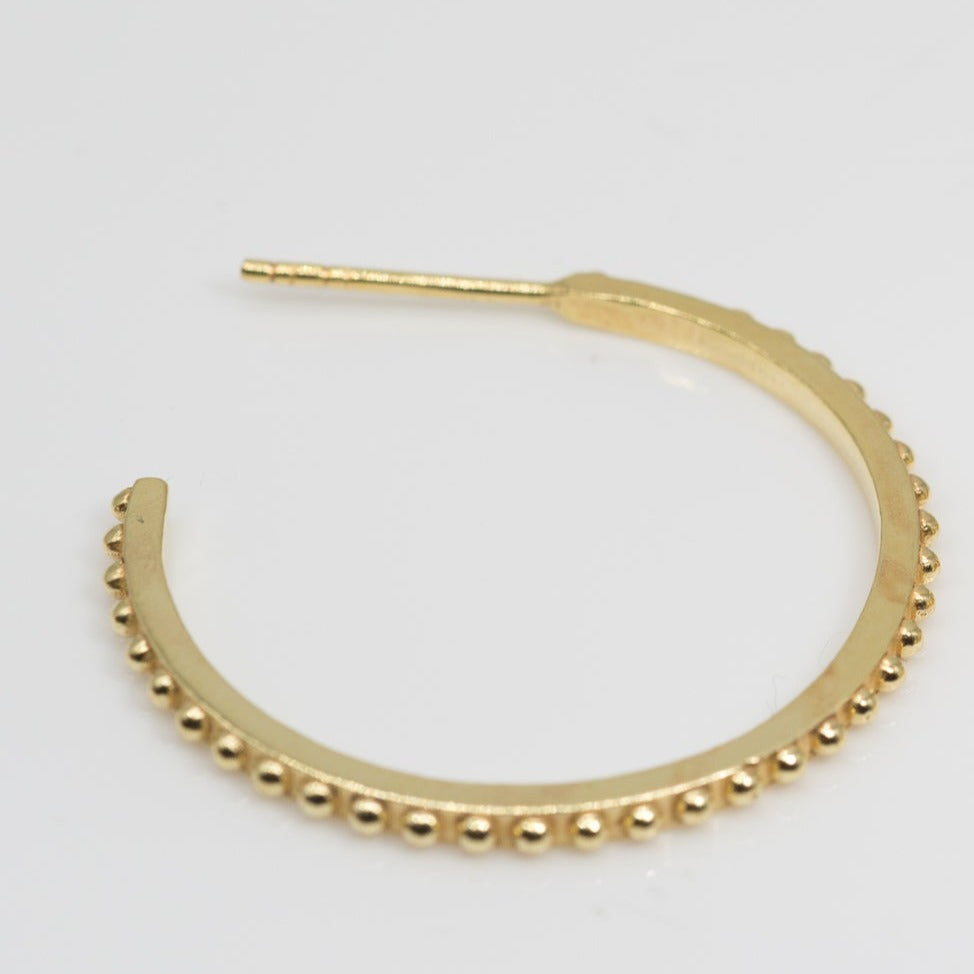 Dotted Hoops Gold