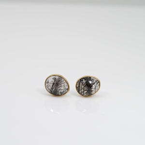 Tourmalated Quartz Studs