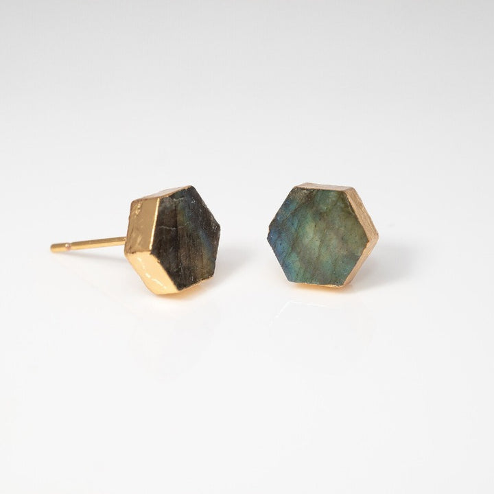 Labradorite Studs