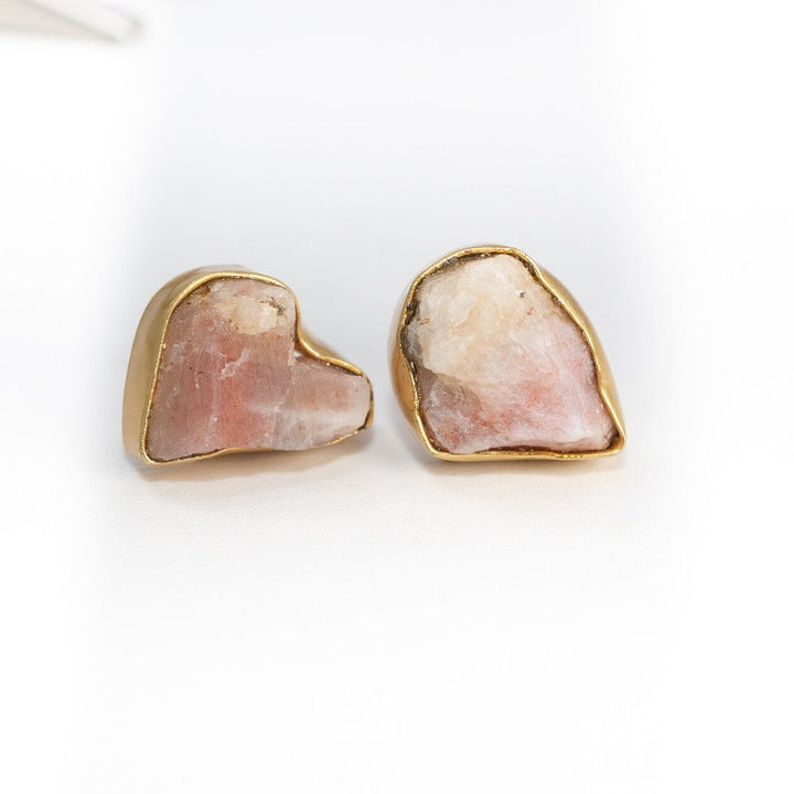 Raw Stone Studs