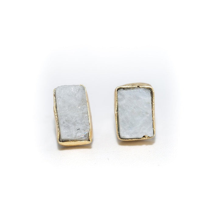 Raw Stone Studs