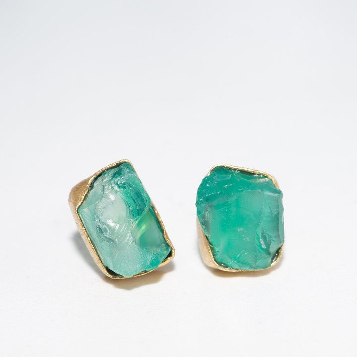 Raw Stone Studs