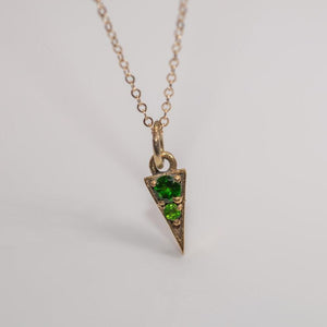 Pave Triangle Necklace