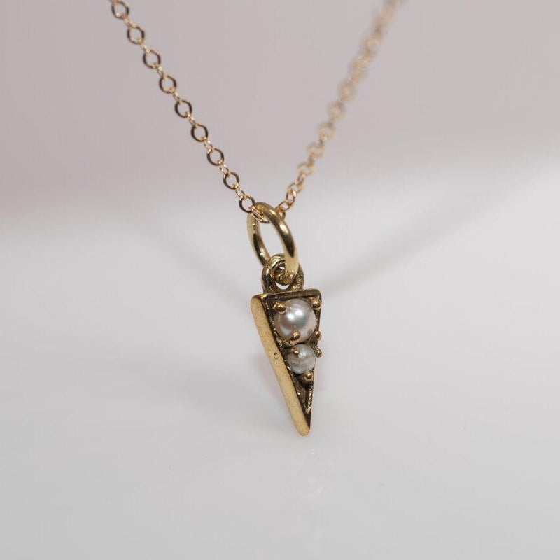 Pave Triangle Necklace