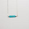 Turquoise Cylinder Necklace