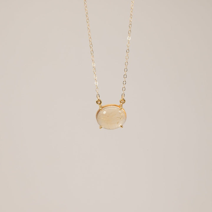 Citrine Cushion Necklace
