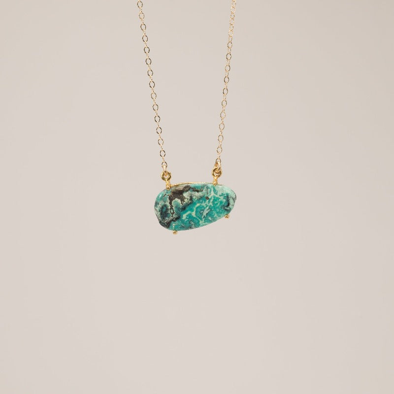 Turquoise Cushion Necklace Oval