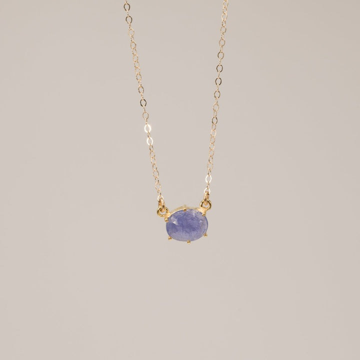 Tanzanite Cushion Necklace Oval
