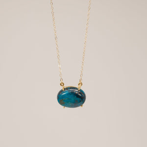 Azurite Cushion Necklace