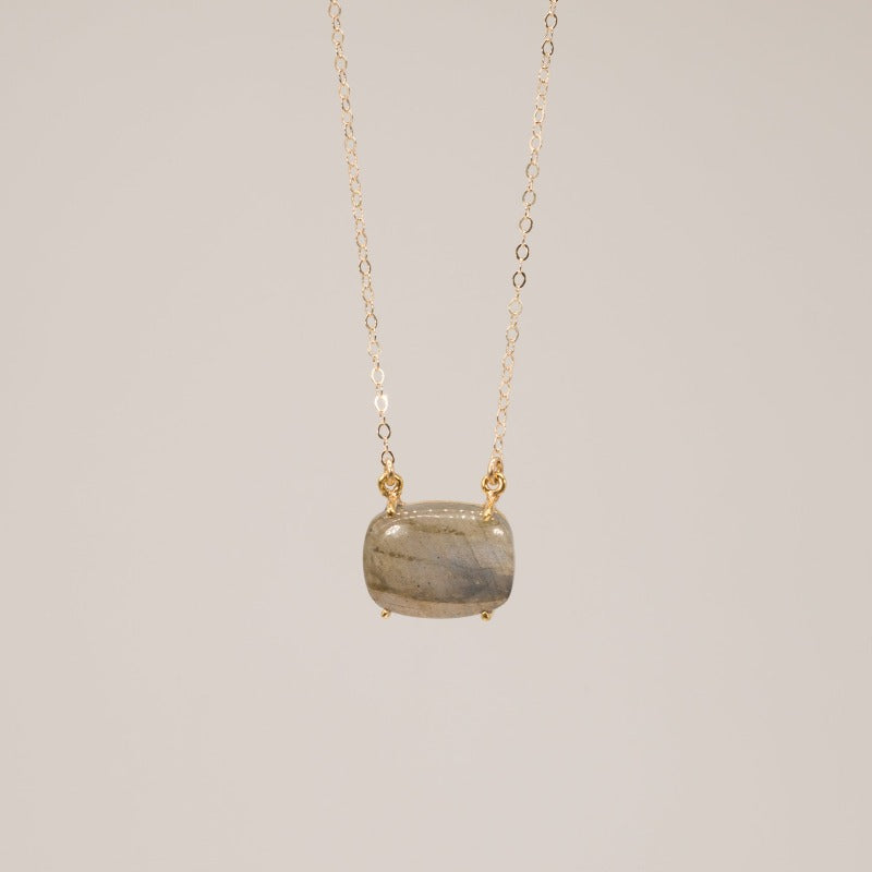 Labradorite Cushion Necklace