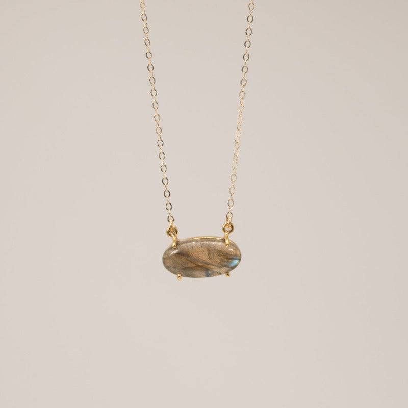 Labradorite Cushion Necklace
