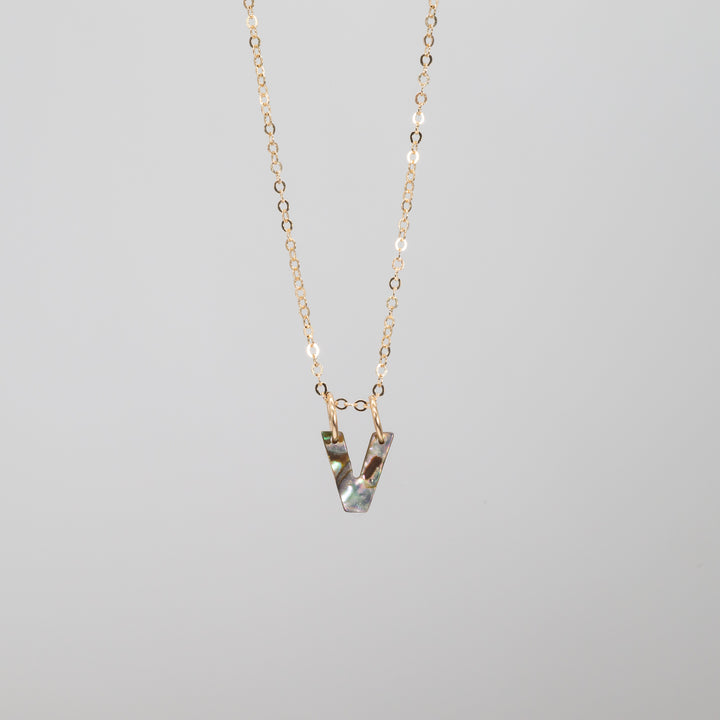 Abalone Letter Necklace