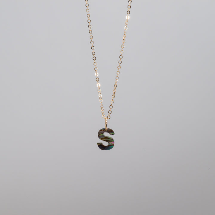 Abalone Letter Necklace