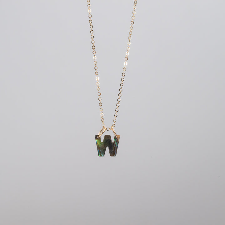 Abalone Letter Necklace