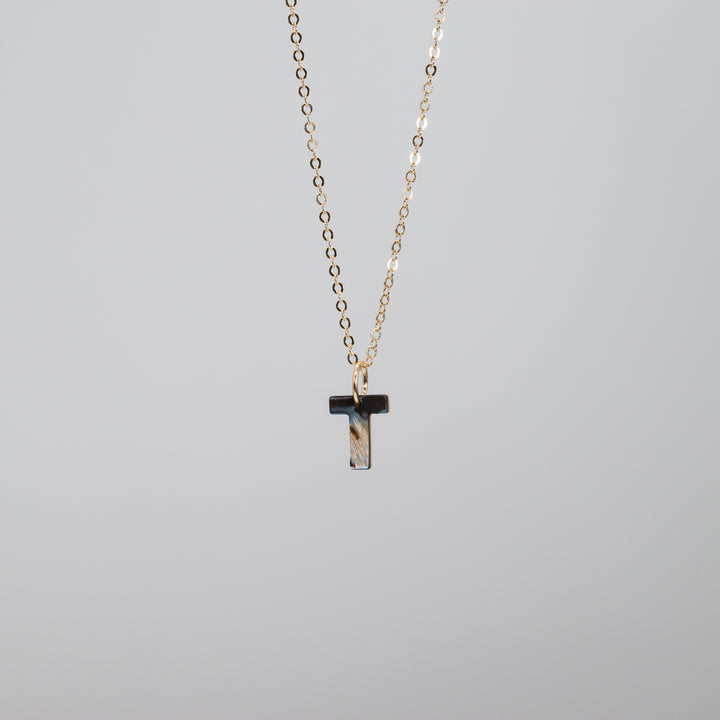 Abalone Letter Necklace