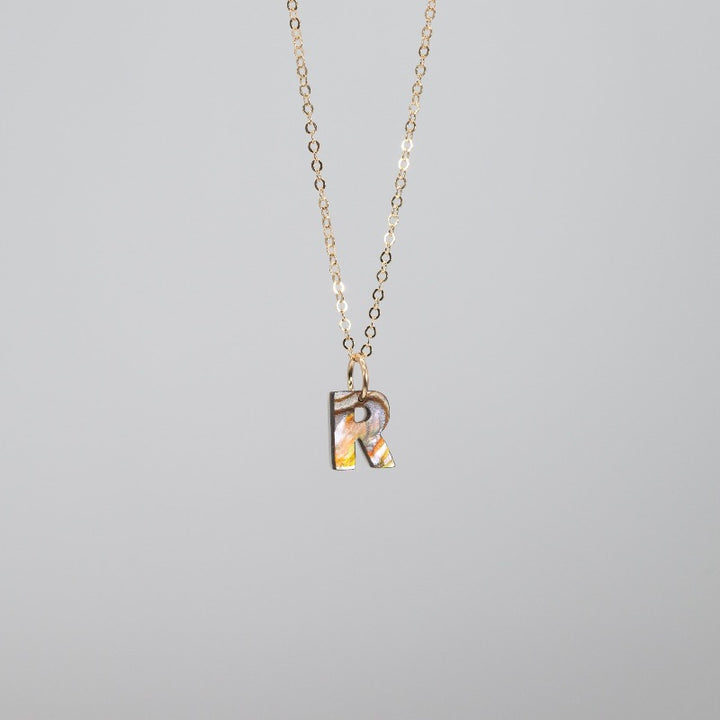 Abalone Letter Necklace