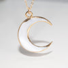 Shell Crescent Moon Necklace