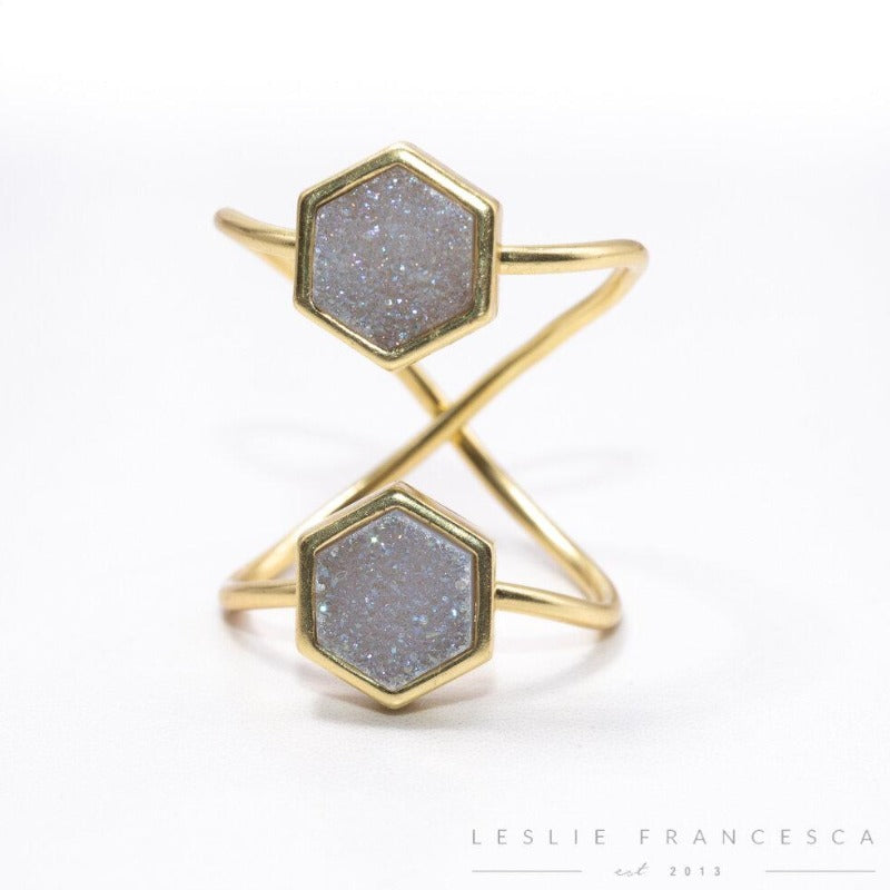 Hexagon Double Duo Ring