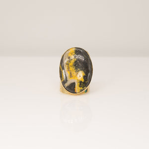 Bumble Bee Agate Ring