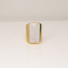 Rainbow Moonstone Cuff Ring