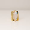 Rainbow Moonstone Cuff Ring